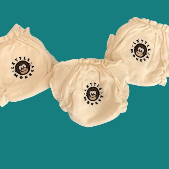 🆕 Little Monkey Baby 100% Cotton Cloth Diaper Lot - Picture 5 of 5